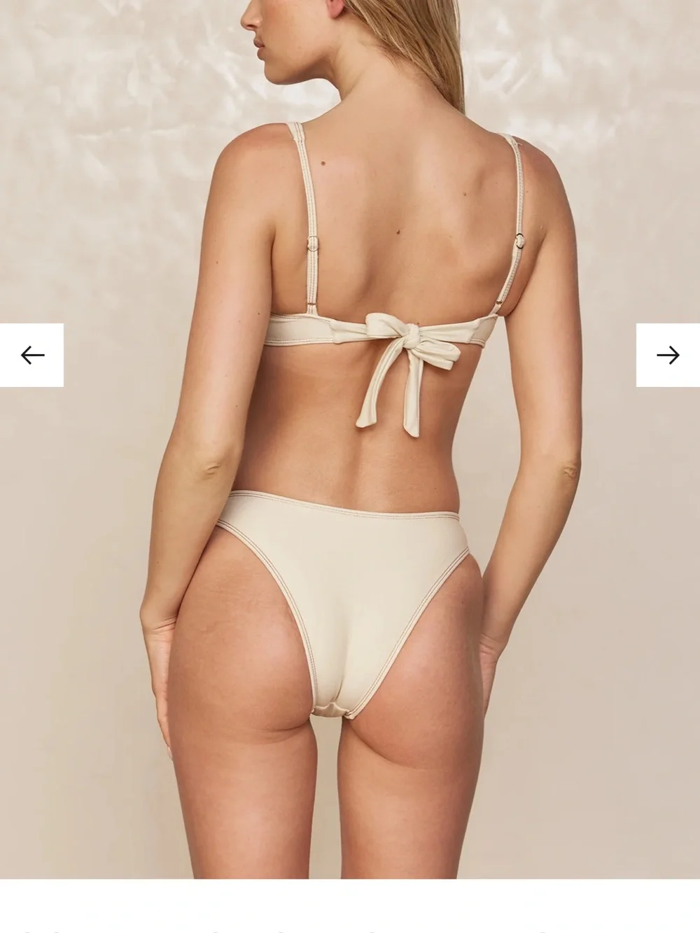 Monday Swimwear Byron Bottom in Champagne Denim